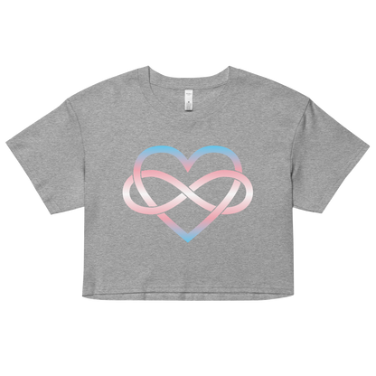 Polyamory Infinity Heart - Trans Women’s crop top