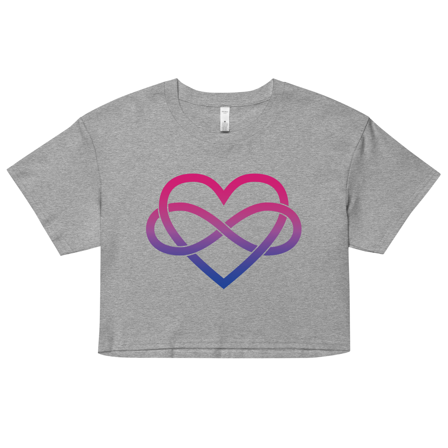 Polyamory Infinity Heart - Bisexual Women’s crop top