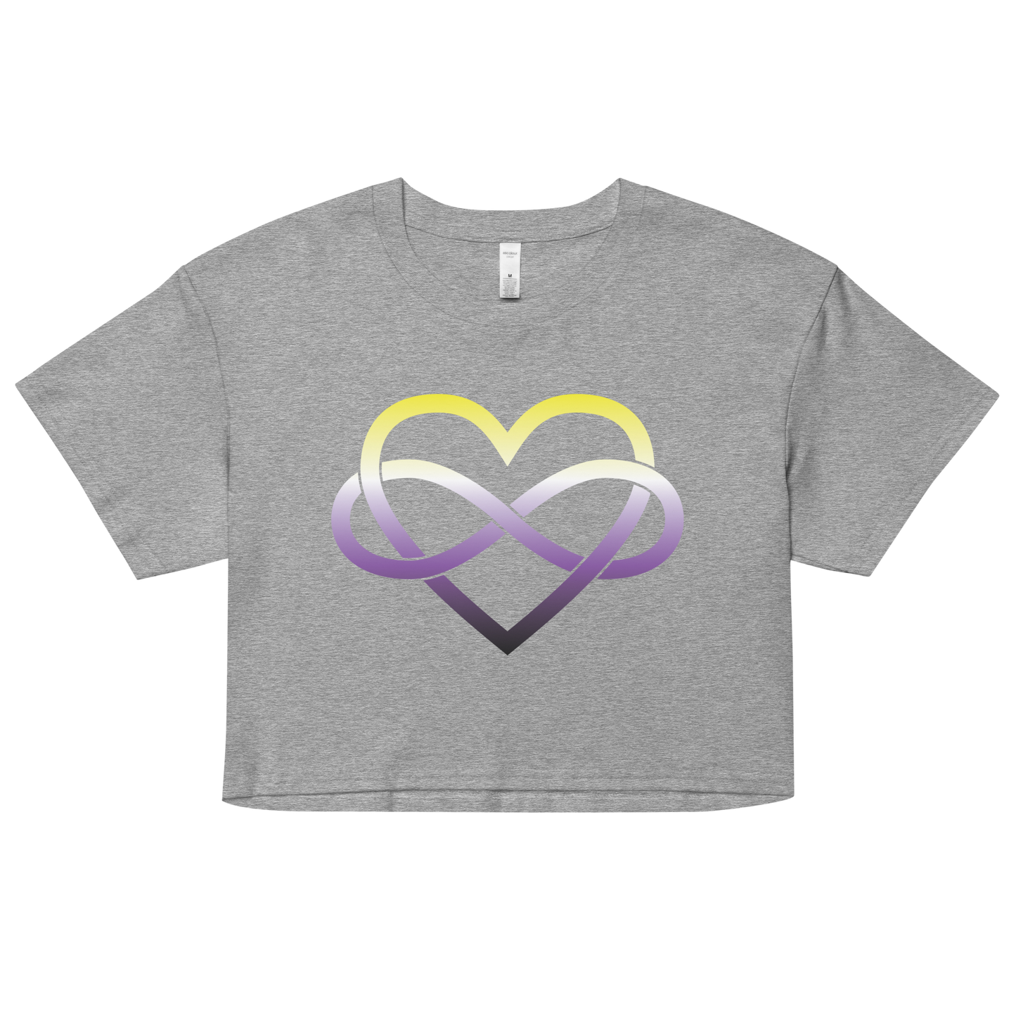 Polyamory Infinity Heart - Non-binary Women’s crop top