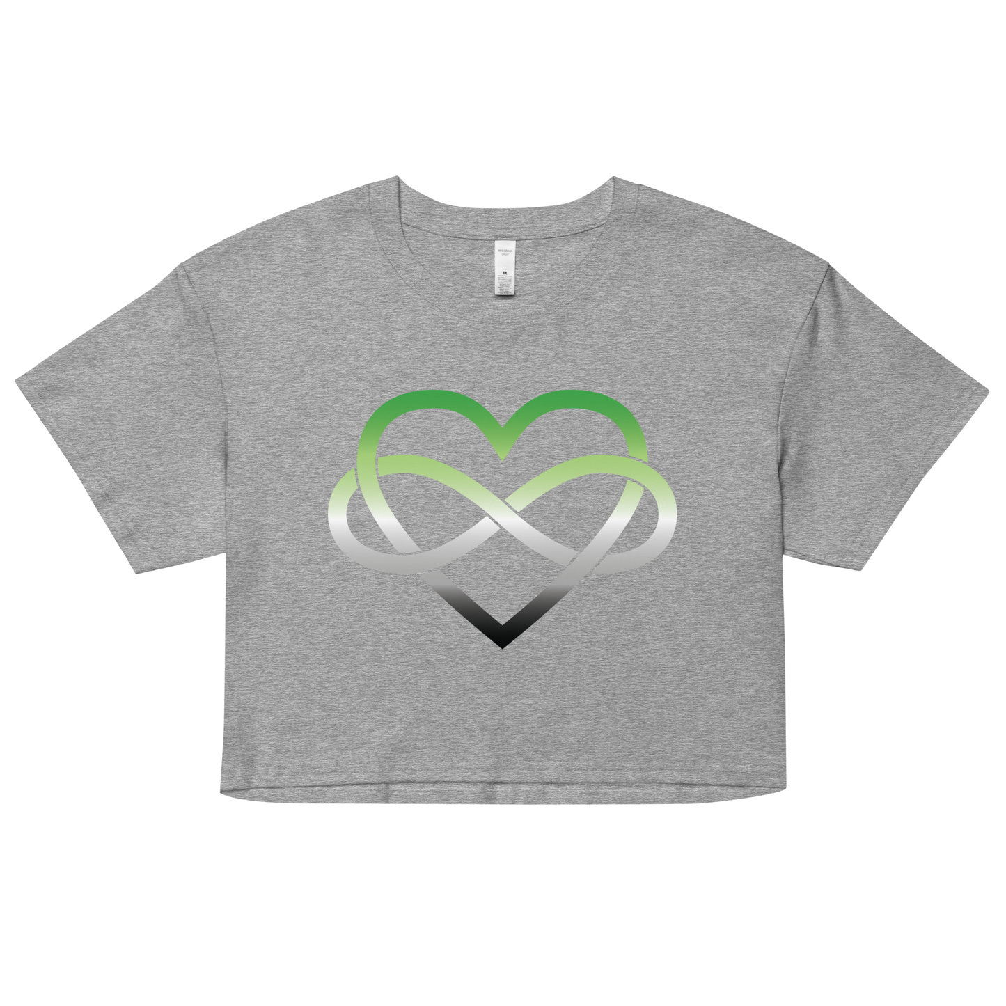 Polyamory Infinity Heart - Aromantic Women’s crop top