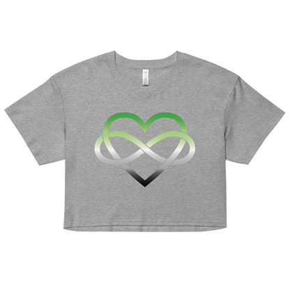 Polyamory Infinity Heart - Aromantic Women’s crop top