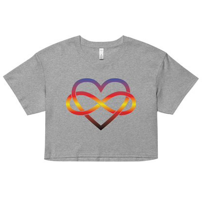 Polyamory Infinity Heart - Polyamory Women’s crop top