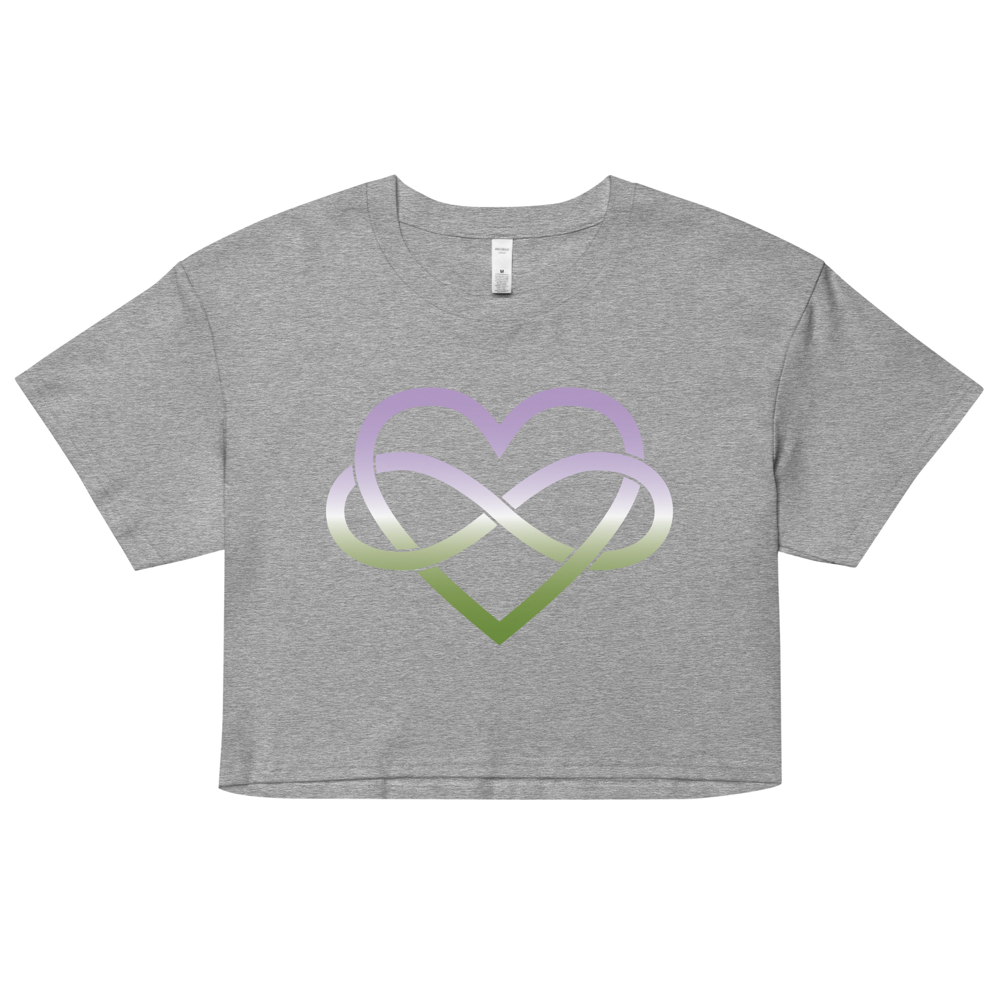 Polyamory Infinity Heart - Genderqueer Women’s crop top