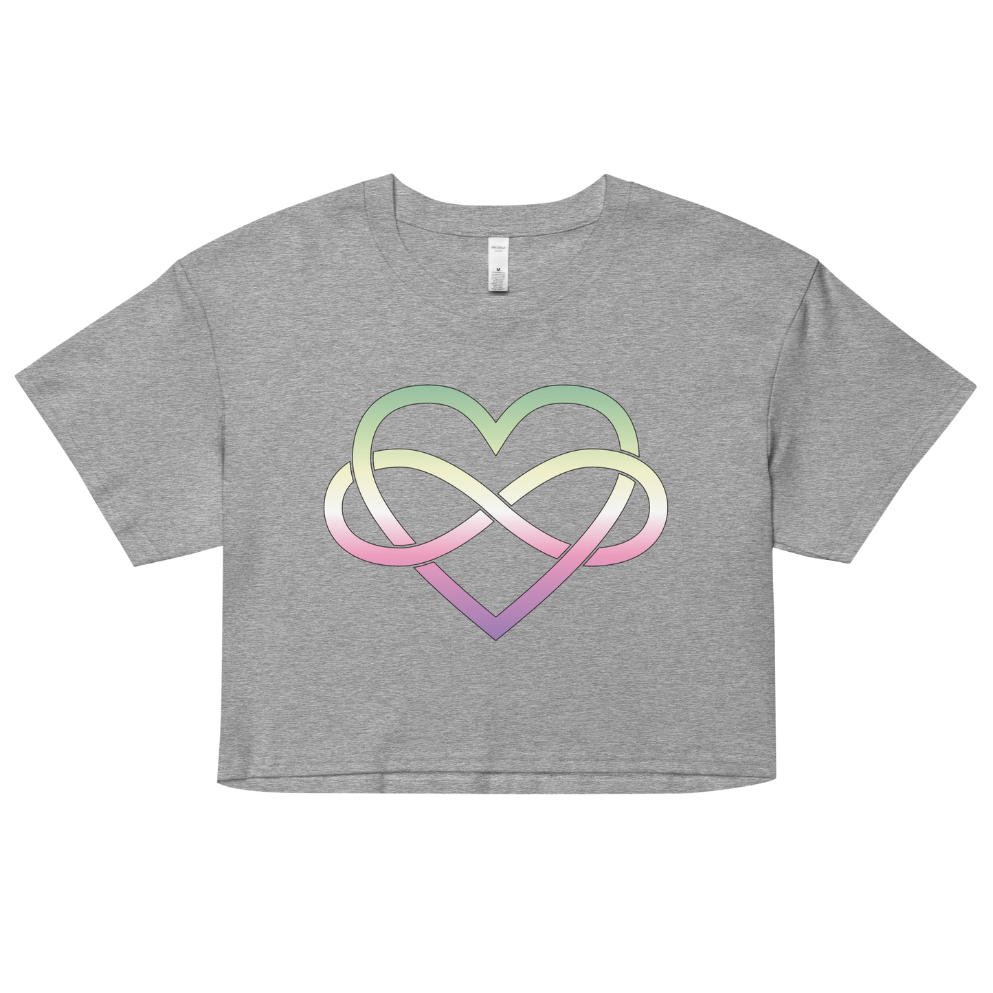 Polyamory Infinity Heart - Genderfae Women’s crop top