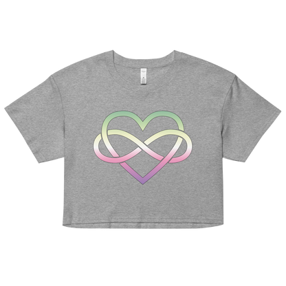 Polyamory Infinity Heart - Genderfae Women’s crop top