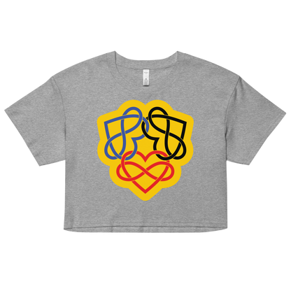 Poly Infinity Hearts Interlocked Women’s crop top