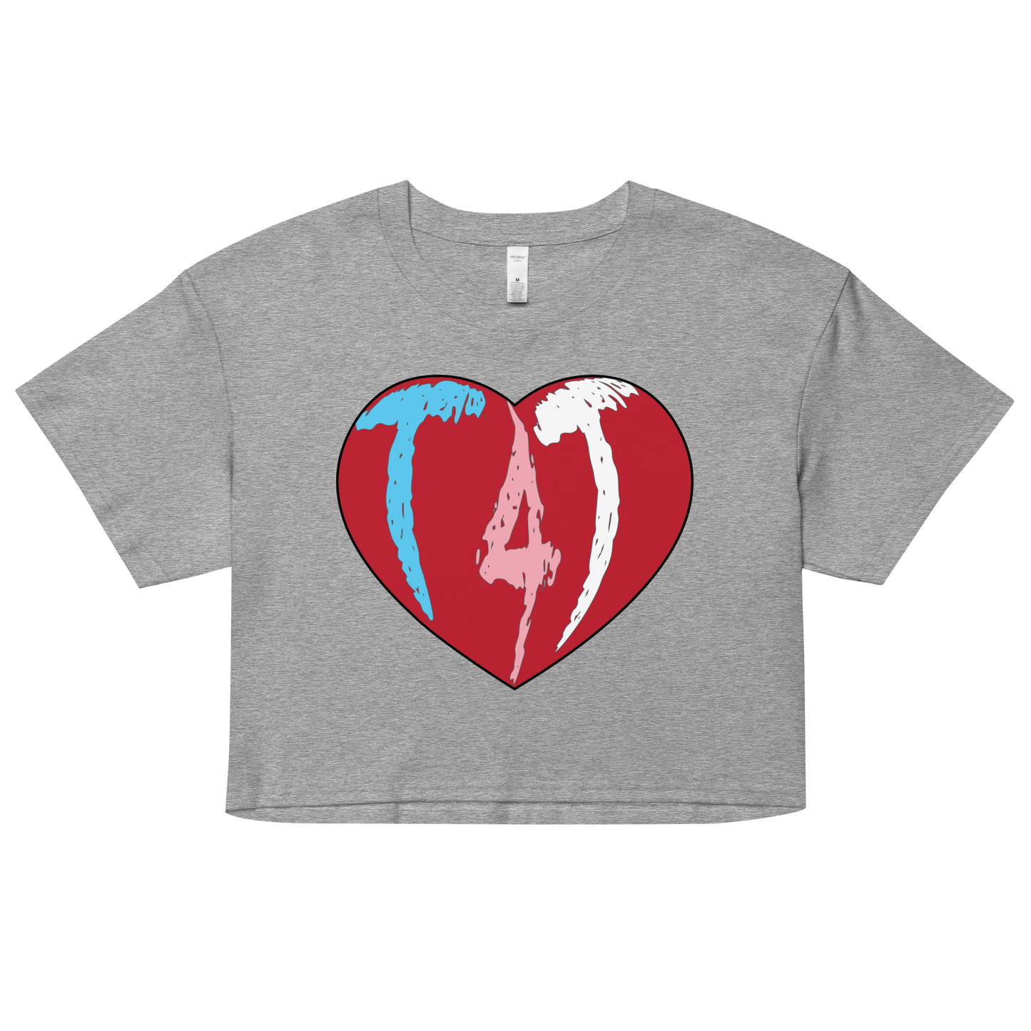 T4T Heart Women’s crop top