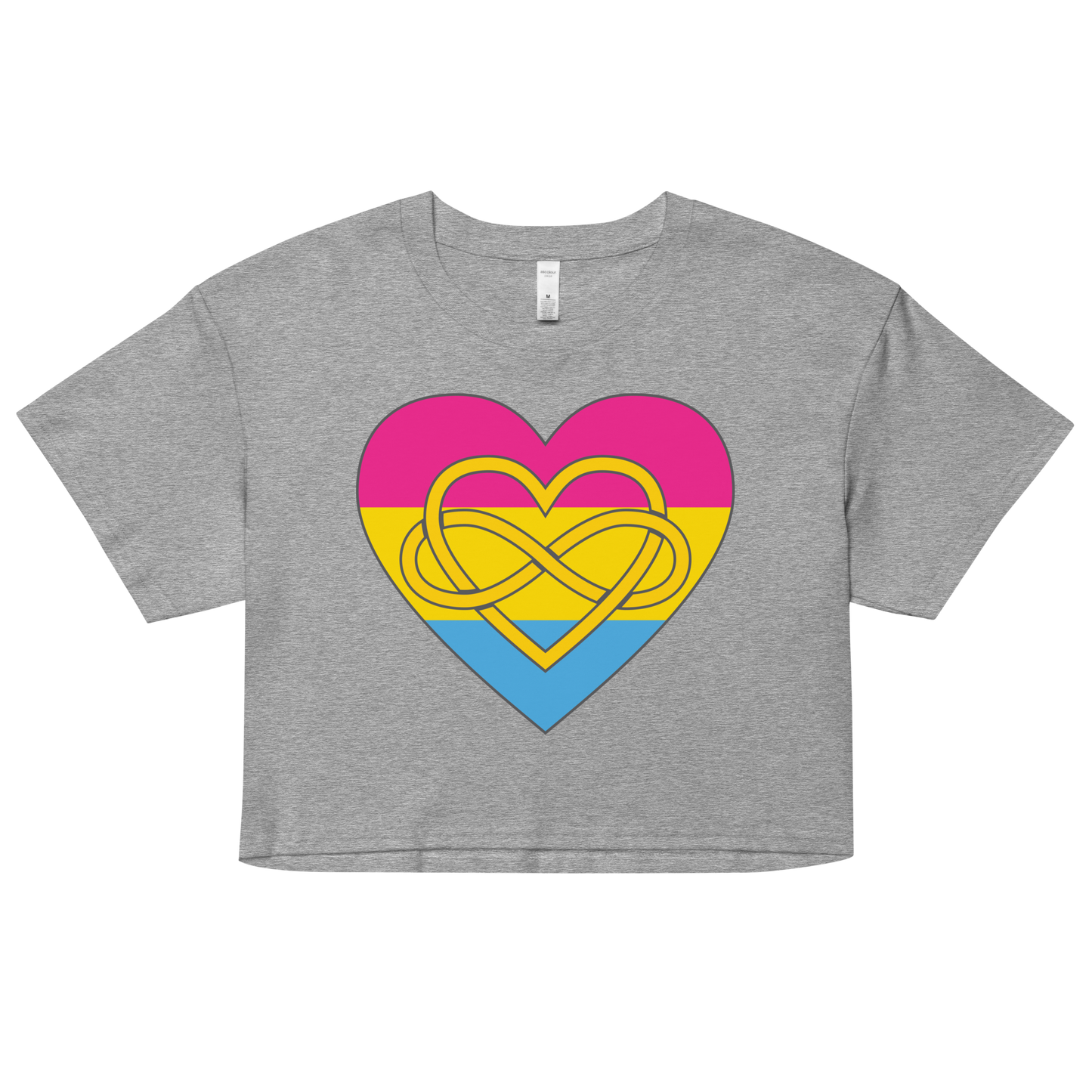 Polyamory Infinity Heart Pansexual Pride Women’s crop top