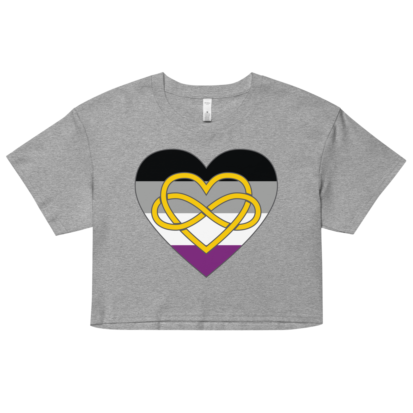 Polyamory Infinity Heart Asexual Pride Women’s crop top