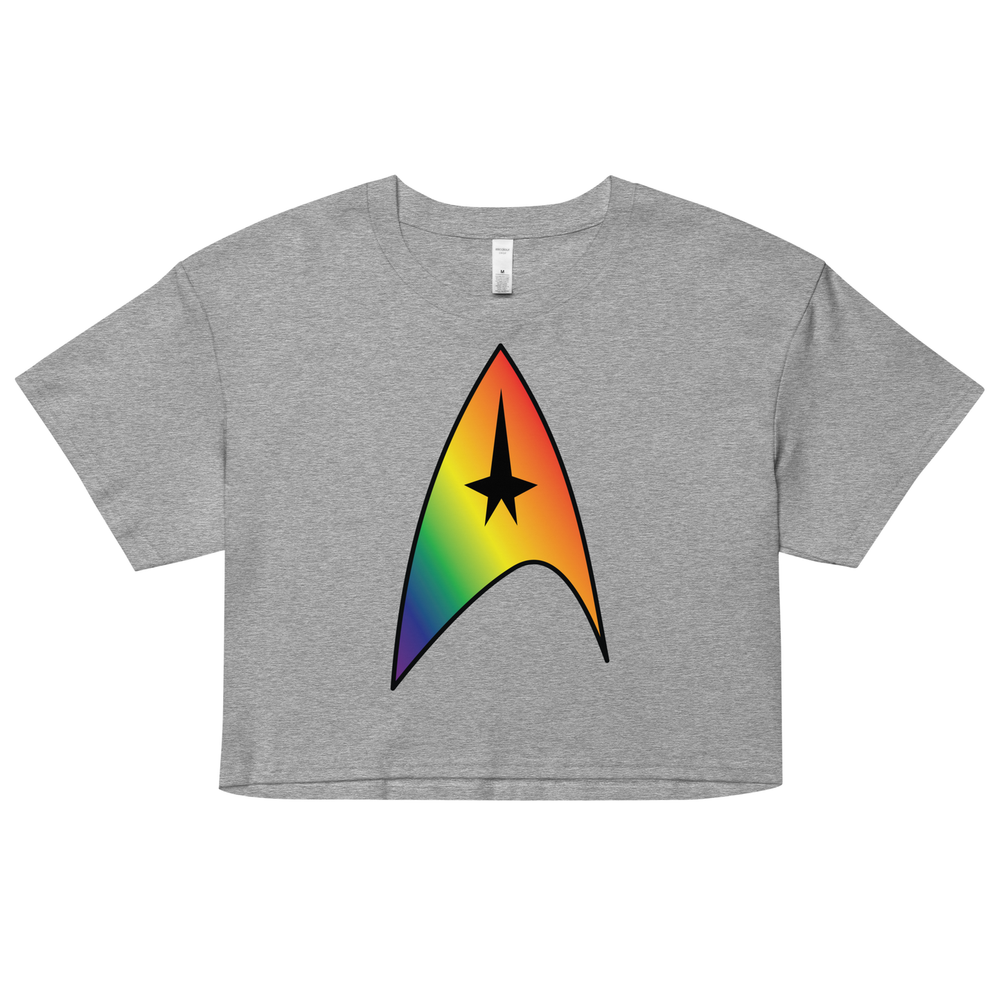 Starfleet Insignia - Rainbow Pride Women’s crop top