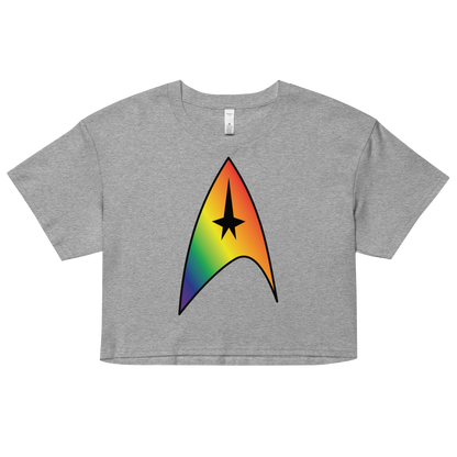 Starfleet Insignia - Rainbow Pride Women’s crop top