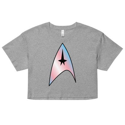 Starfleet Insignia - Trans Pride Women’s crop top