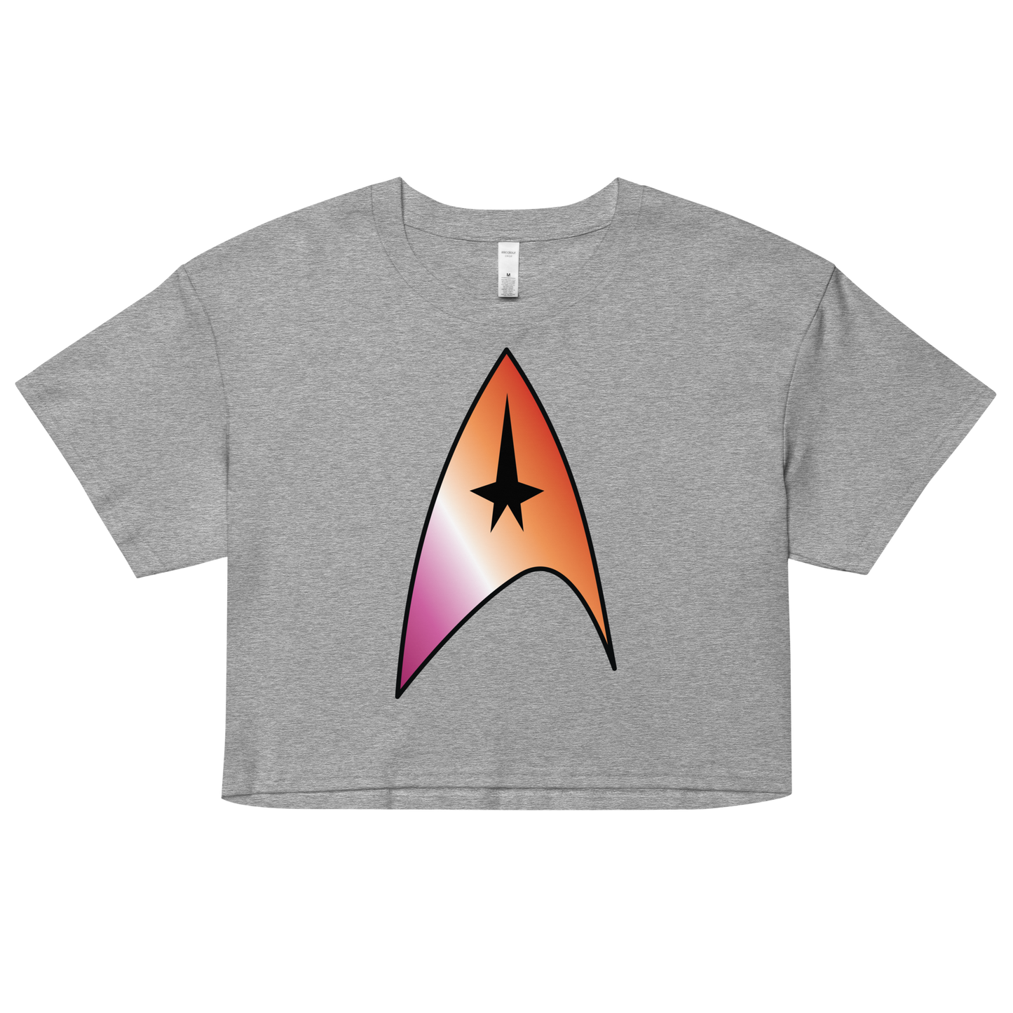 Starfleet Insignia - Lesbian Pride Women’s crop top