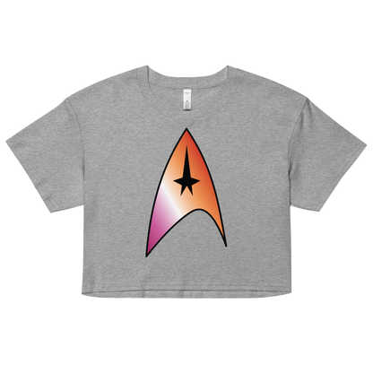 Starfleet Insignia - Lesbian Pride Women’s crop top