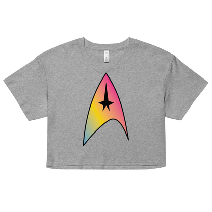 Starfleet Insignia - Pansexual Pride Women’s crop top