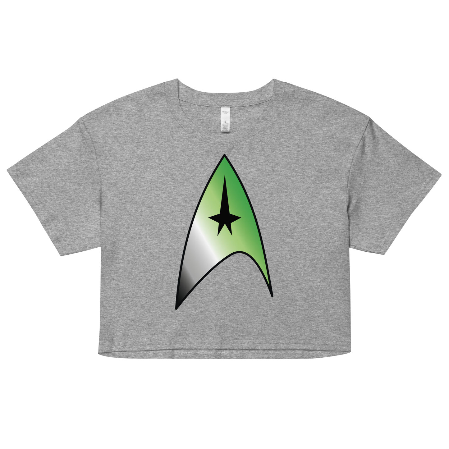 Starfleet Insignia - Aromantic Pride Women’s crop top