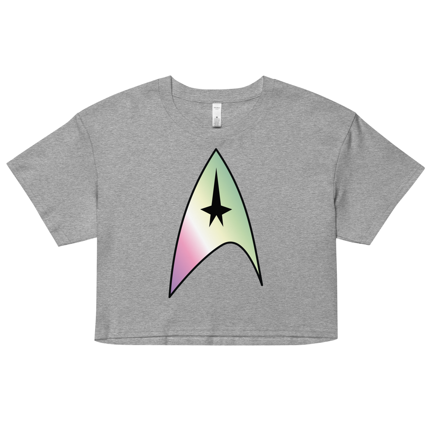 Starfleet Insignia - Genderfae Pride Women’s crop top