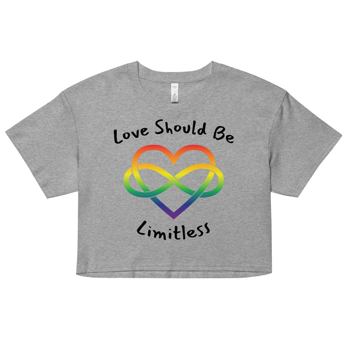 Love Should Be Limitless Women’s crop top