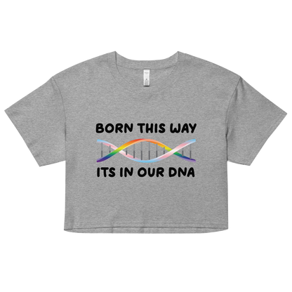 Born This Way - Rainbow/Trans Women’s crop top