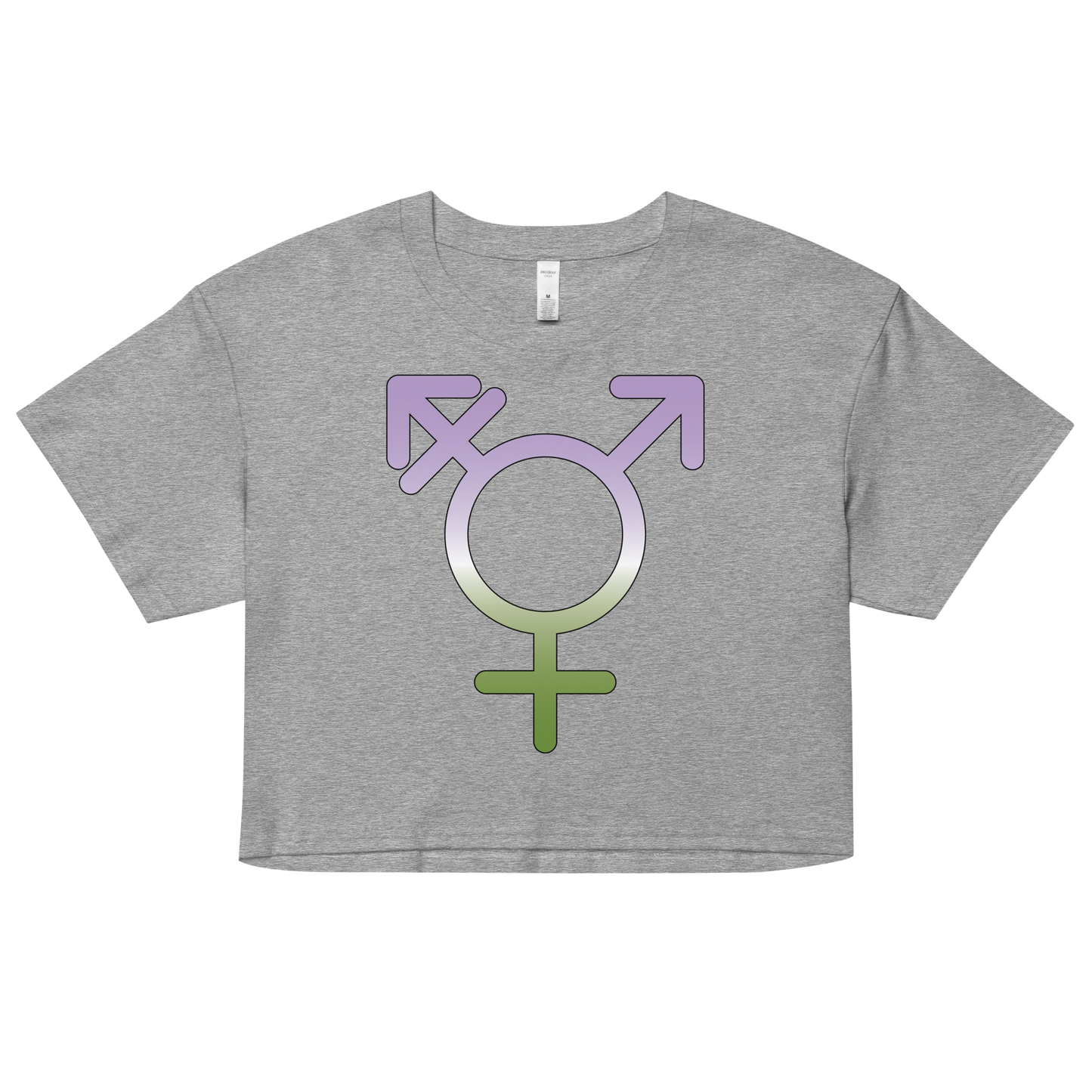 Transgender Symbol - Genderqueer Pride Women’s crop top