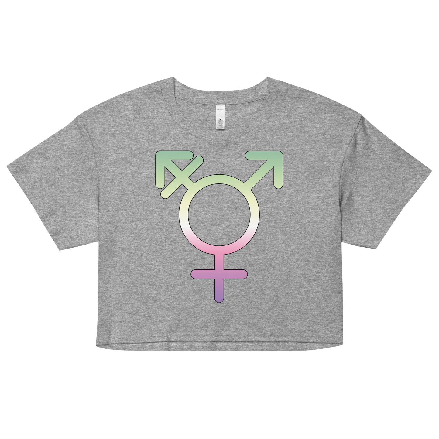 Transgender Symbol - Genderfae Pride Women’s crop top