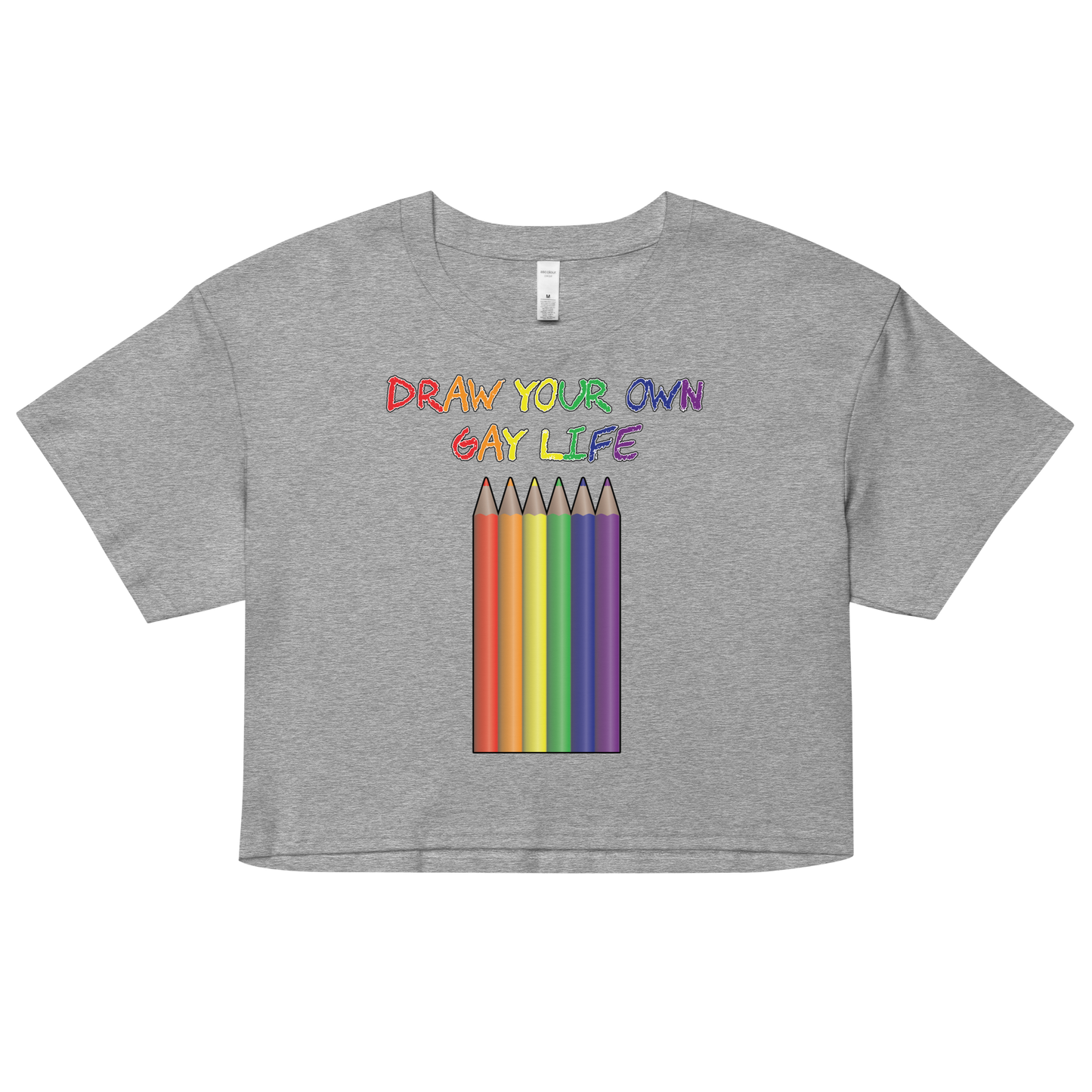 Draw Your Own Gay Life Women’s crop top