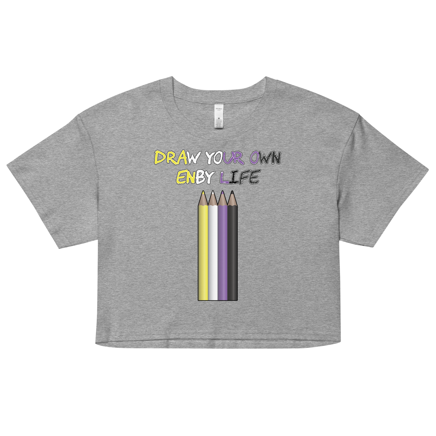 Draw Your Own Enby Life Women’s crop top