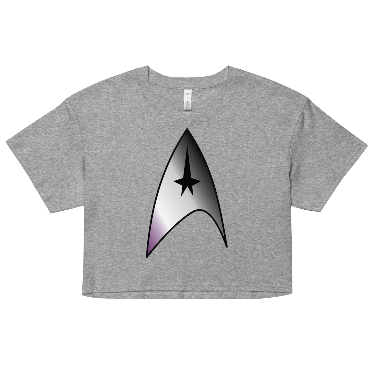 Starfleet Insignia - Asexual/Demisexual Pride Women’s crop top