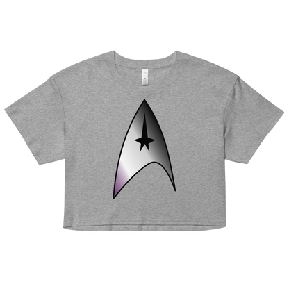 Starfleet Insignia - Asexual/Demisexual Pride Women’s crop top