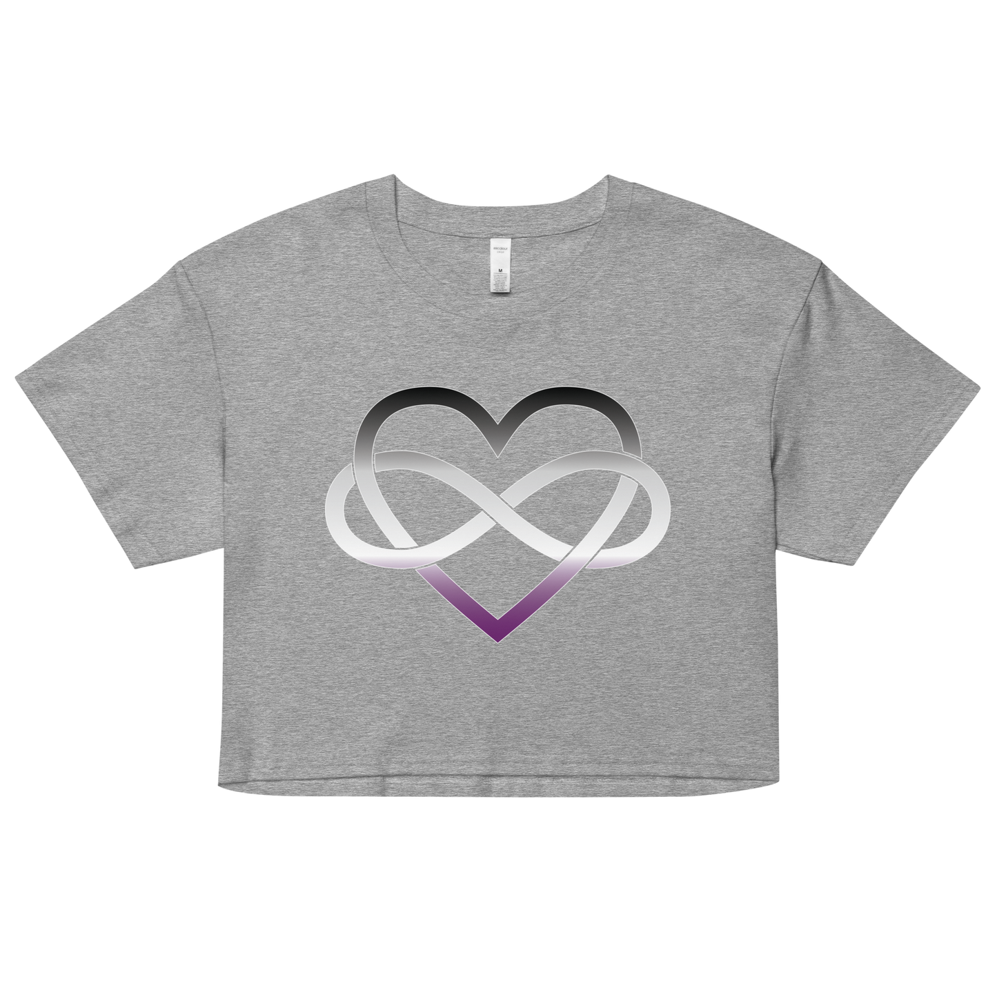 Polyamory Infinity Heart - Asexual/Demisexual Women’s crop top