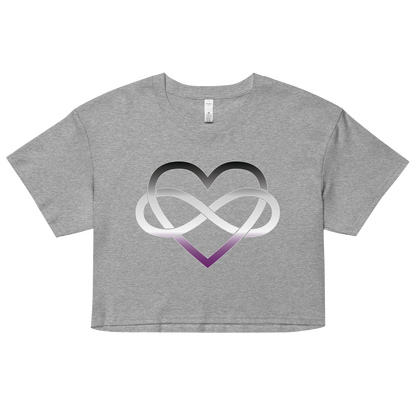 Polyamory Infinity Heart - Asexual/Demisexual Women’s crop top