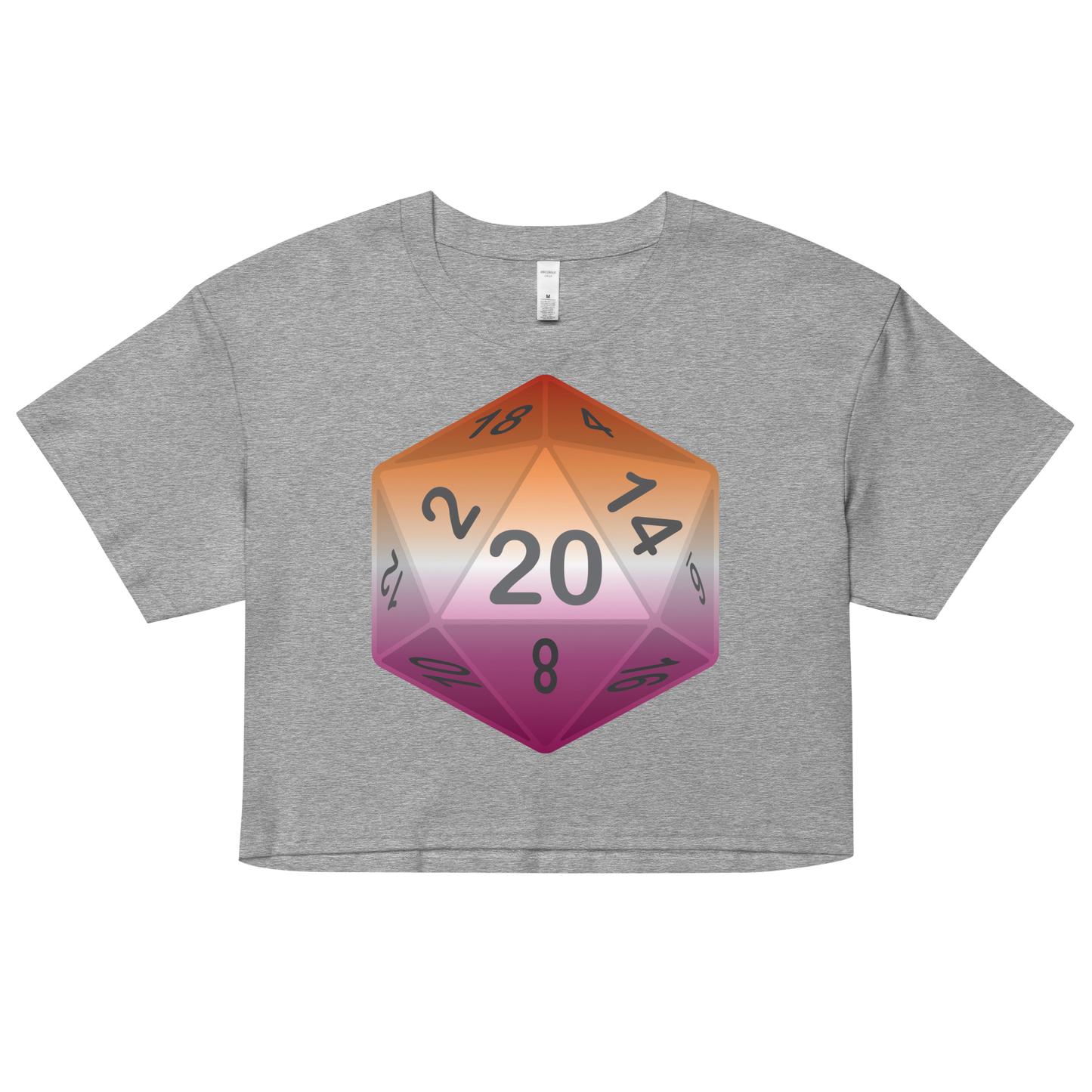 Pride Dice - Lesbian Women’s crop top