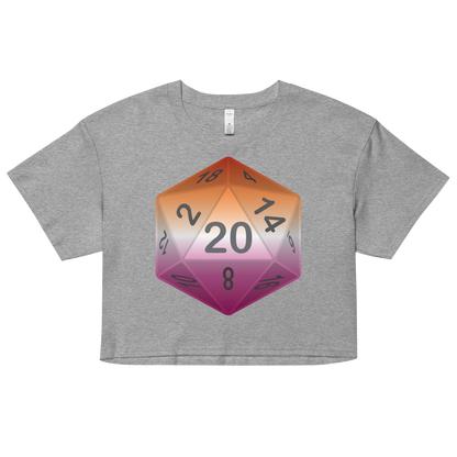 Pride Dice - Lesbian Women’s crop top