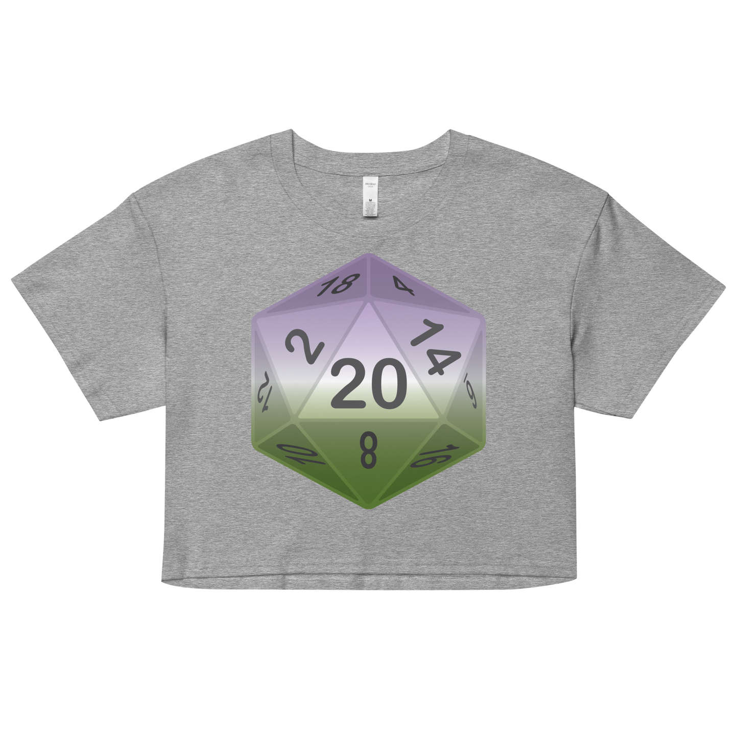 Pride Dice - Genderqueer Women’s crop top