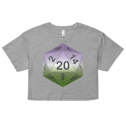 Pride Dice - Genderqueer Women’s crop top