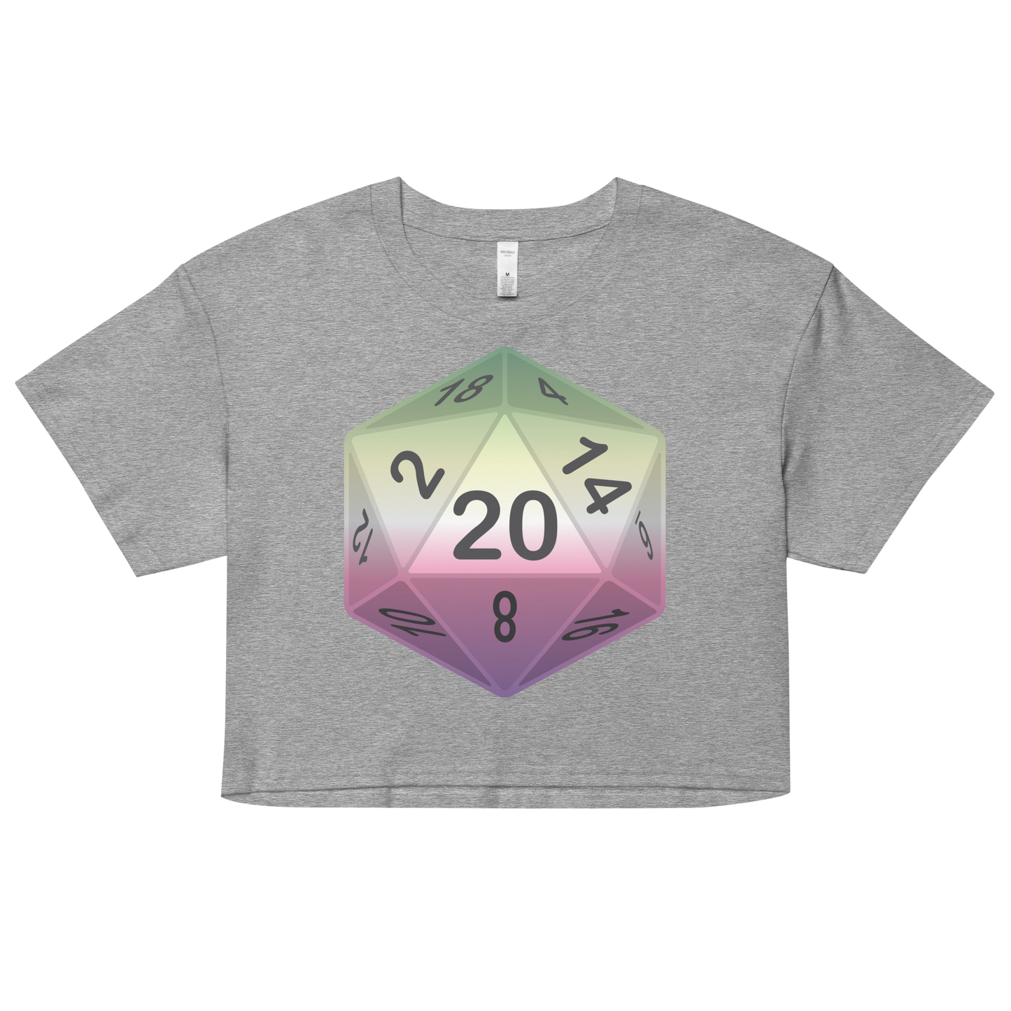 Pride Dice - Genderfae Women’s crop top