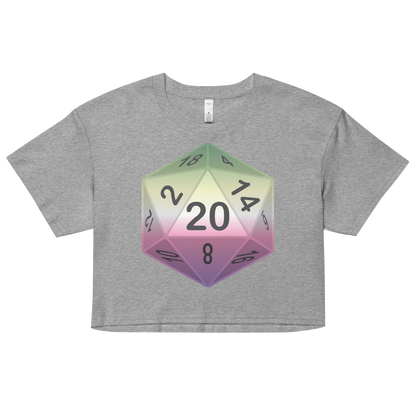 Pride Dice - Genderfae Women’s crop top