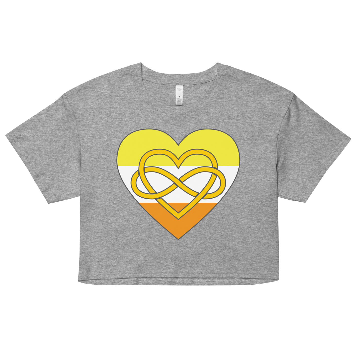 Polyamory Infinity Heart Maverique Pride Women’s crop top