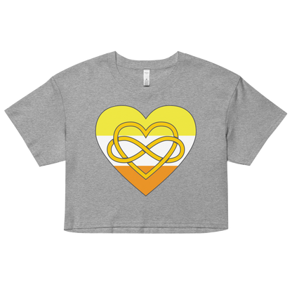 Polyamory Infinity Heart Maverique Pride Women’s crop top