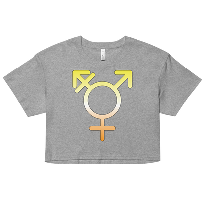 Transgender Symbol - Maverique Pride Women’s crop top