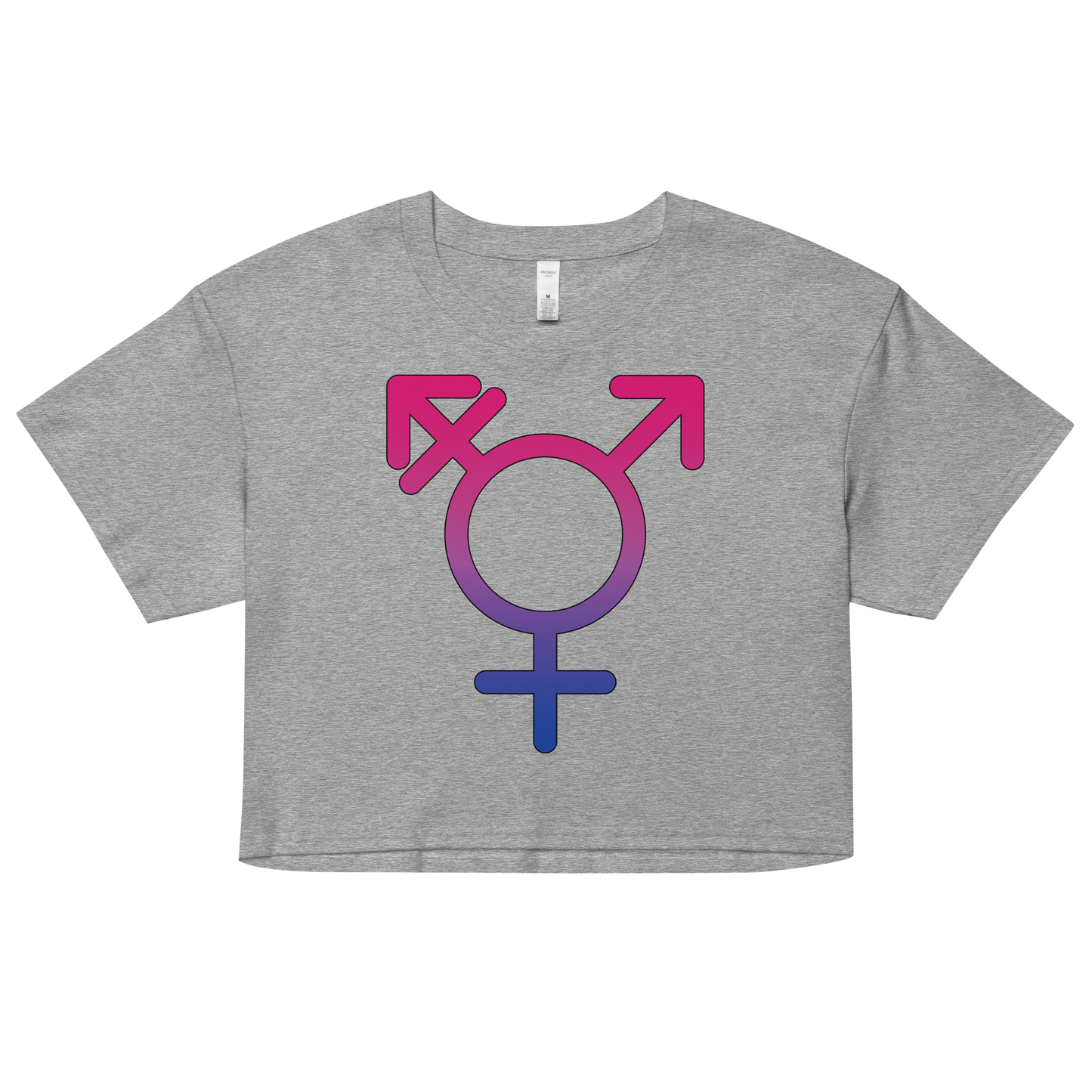 Transgender Symbol - Bisexual Pride Women’s crop top