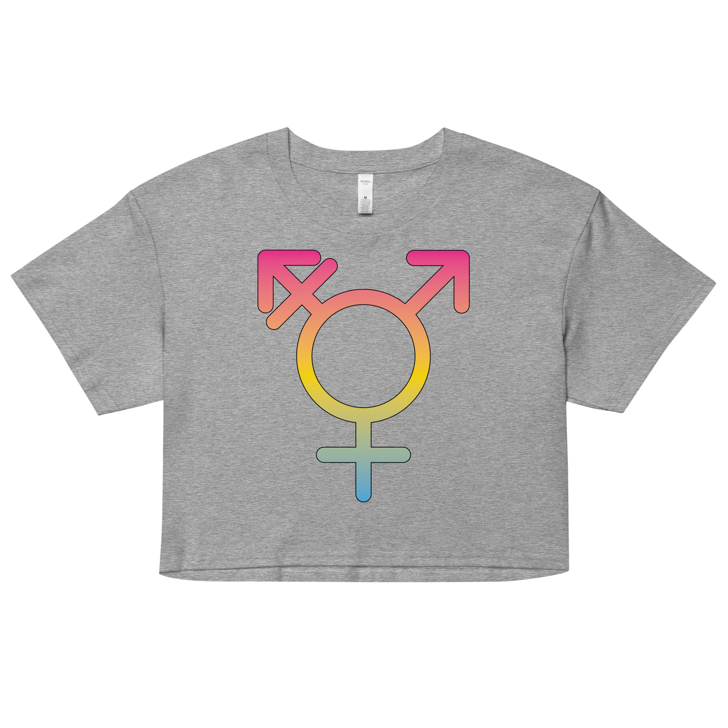 Transgender Symbol - Pansexual Pride Women’s crop top