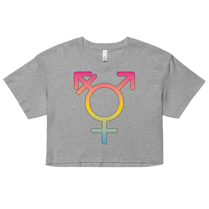 Transgender Symbol - Pansexual Pride Women’s crop top