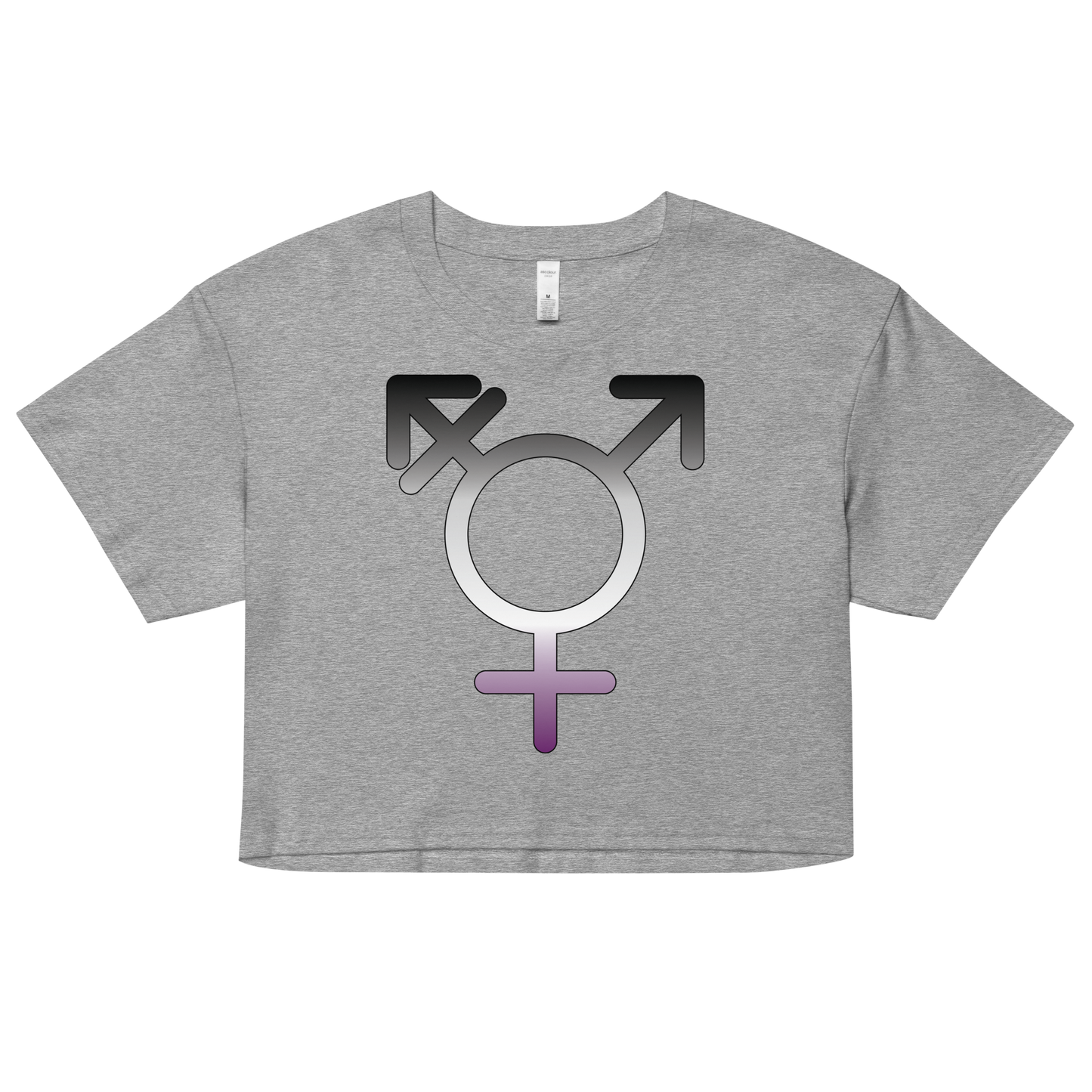 Transgender Symbol - Asexual/Demisexual Pride Women’s crop top