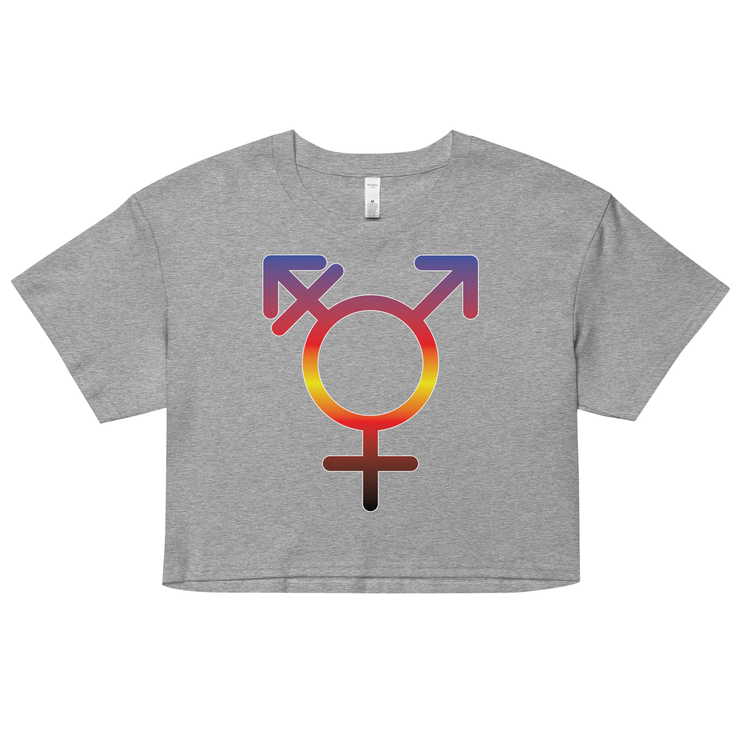 Transgender Symbol - Polyamory Pride Women’s crop top