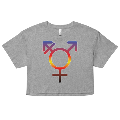 Transgender Symbol - Polyamory Pride Women’s crop top