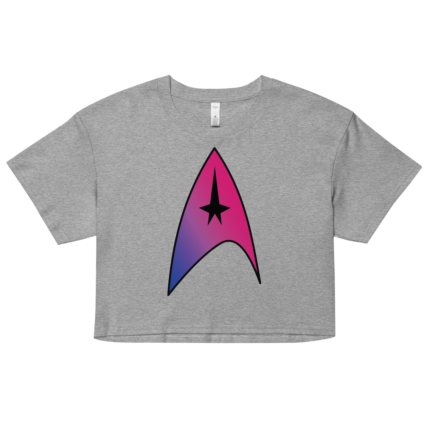 Starfleet Insignia - Bisexual Pride Women’s crop top