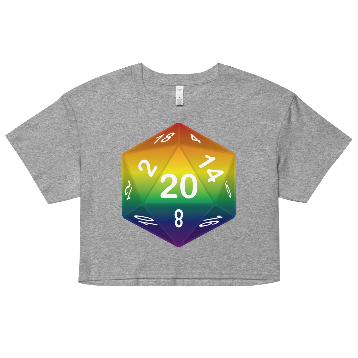 Pride Dice - Rainbow Women’s crop top