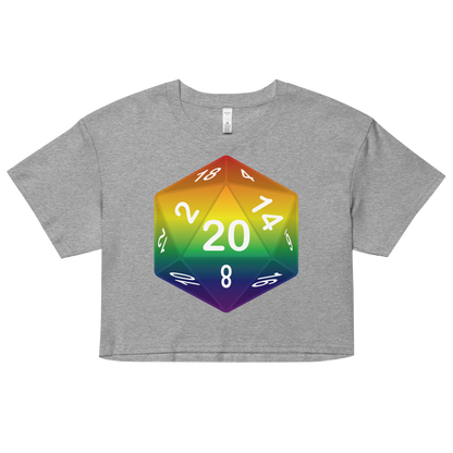 Pride Dice - Rainbow Women’s crop top