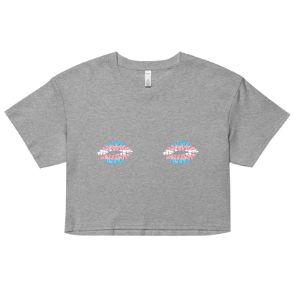 Trans Boob Kisses Women’s crop top